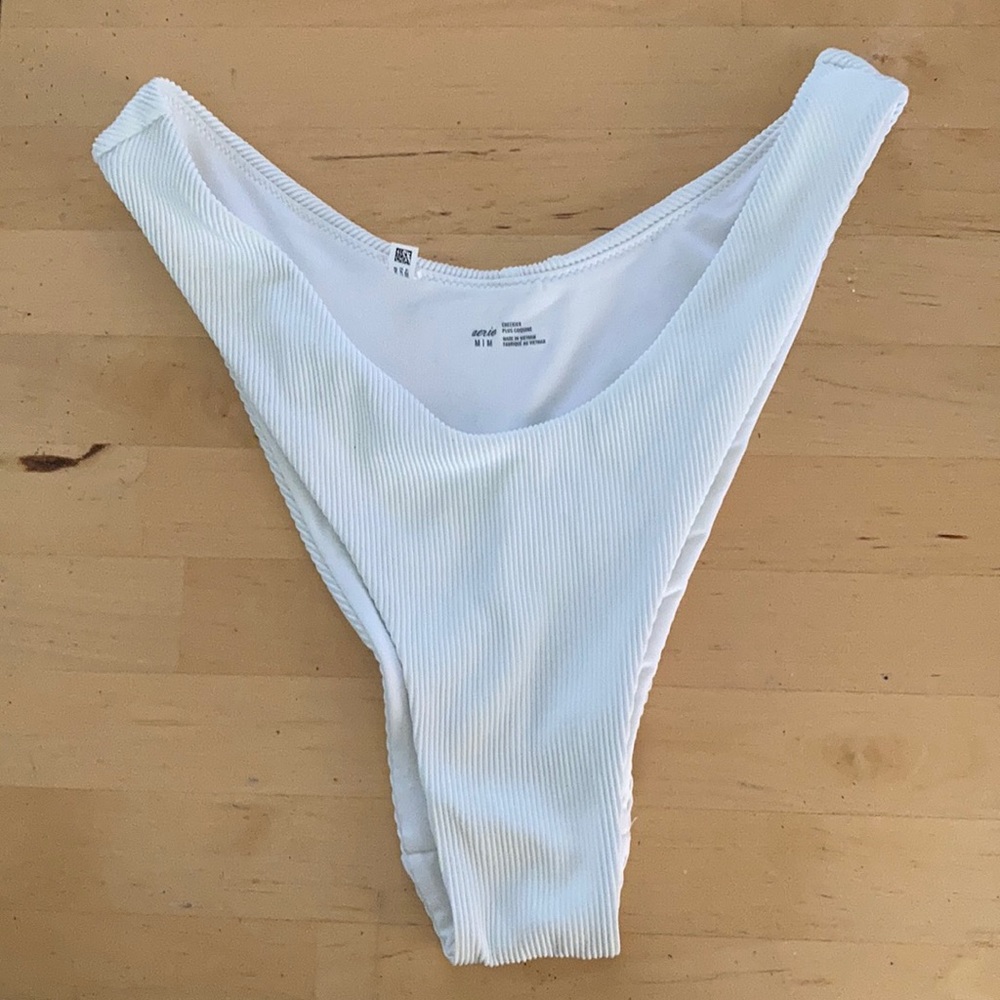 Aerie Cheeky White Bikini Bottoms